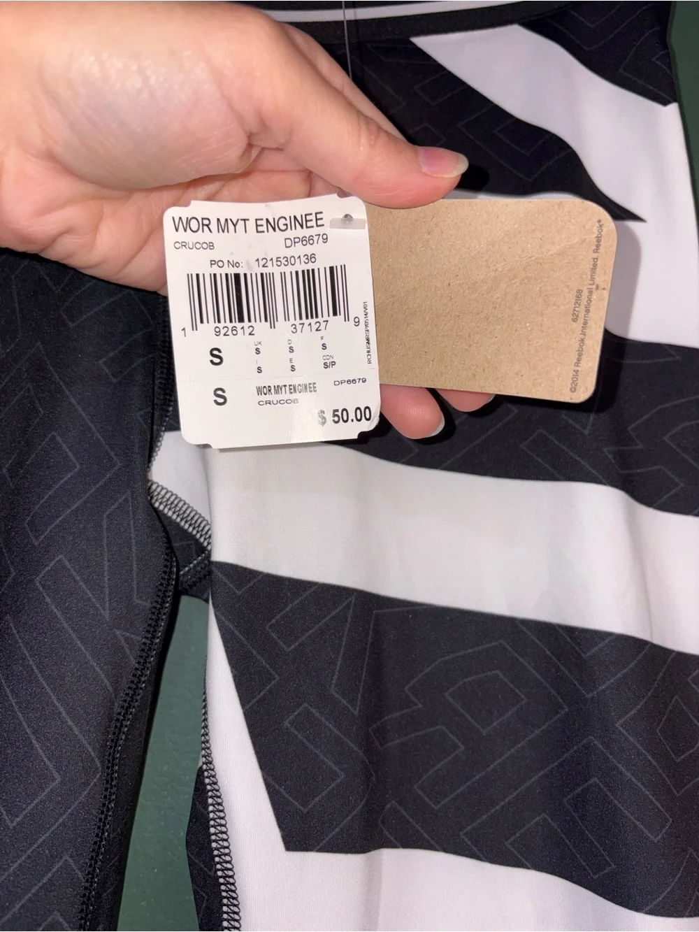 NWT Reebok Women’s Engineered Training Tight - Picture 3 of 4